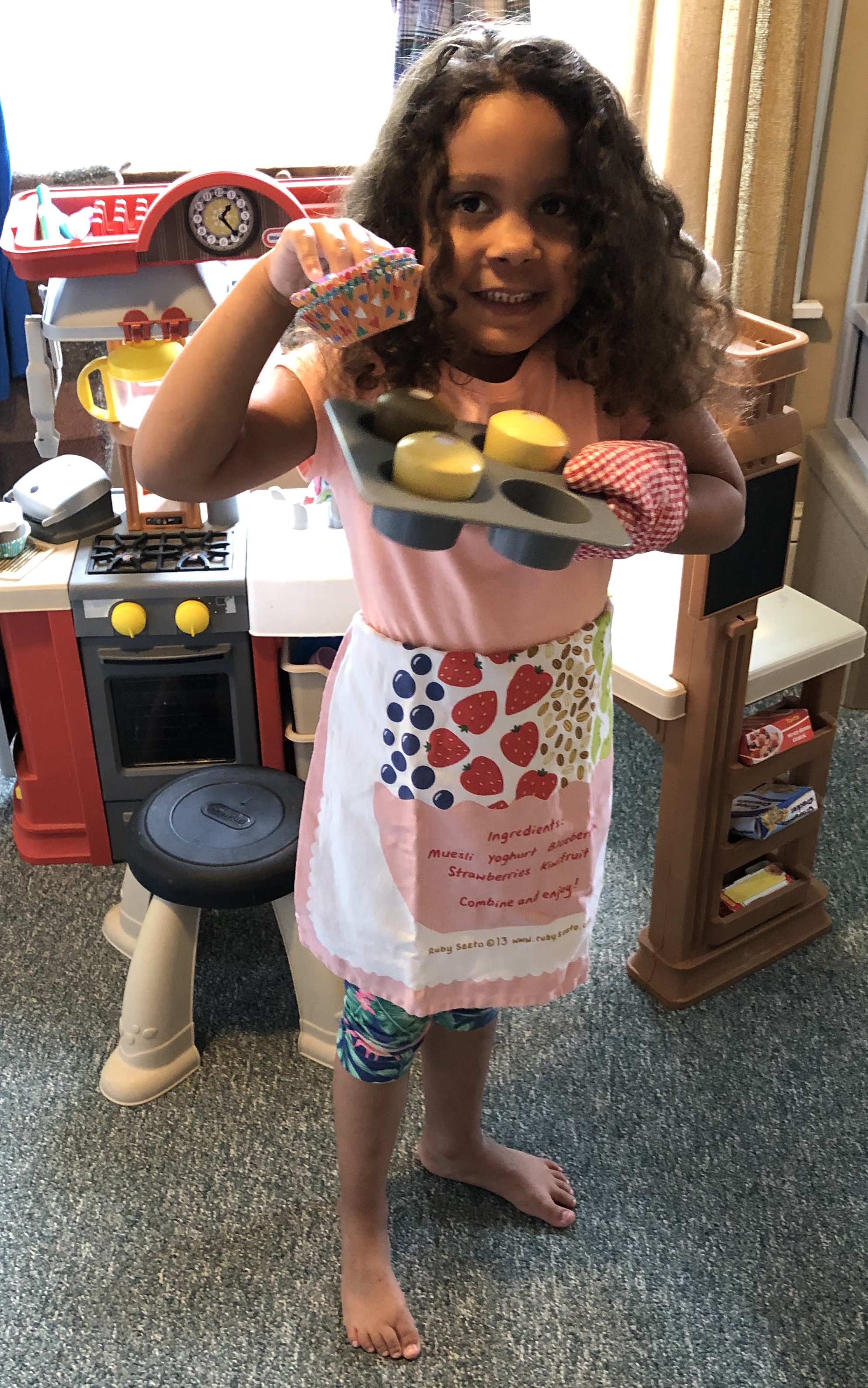 Tea towel apron