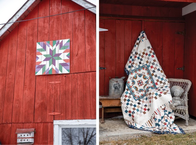 Outbuildings and Lisa Burmann's Quilt